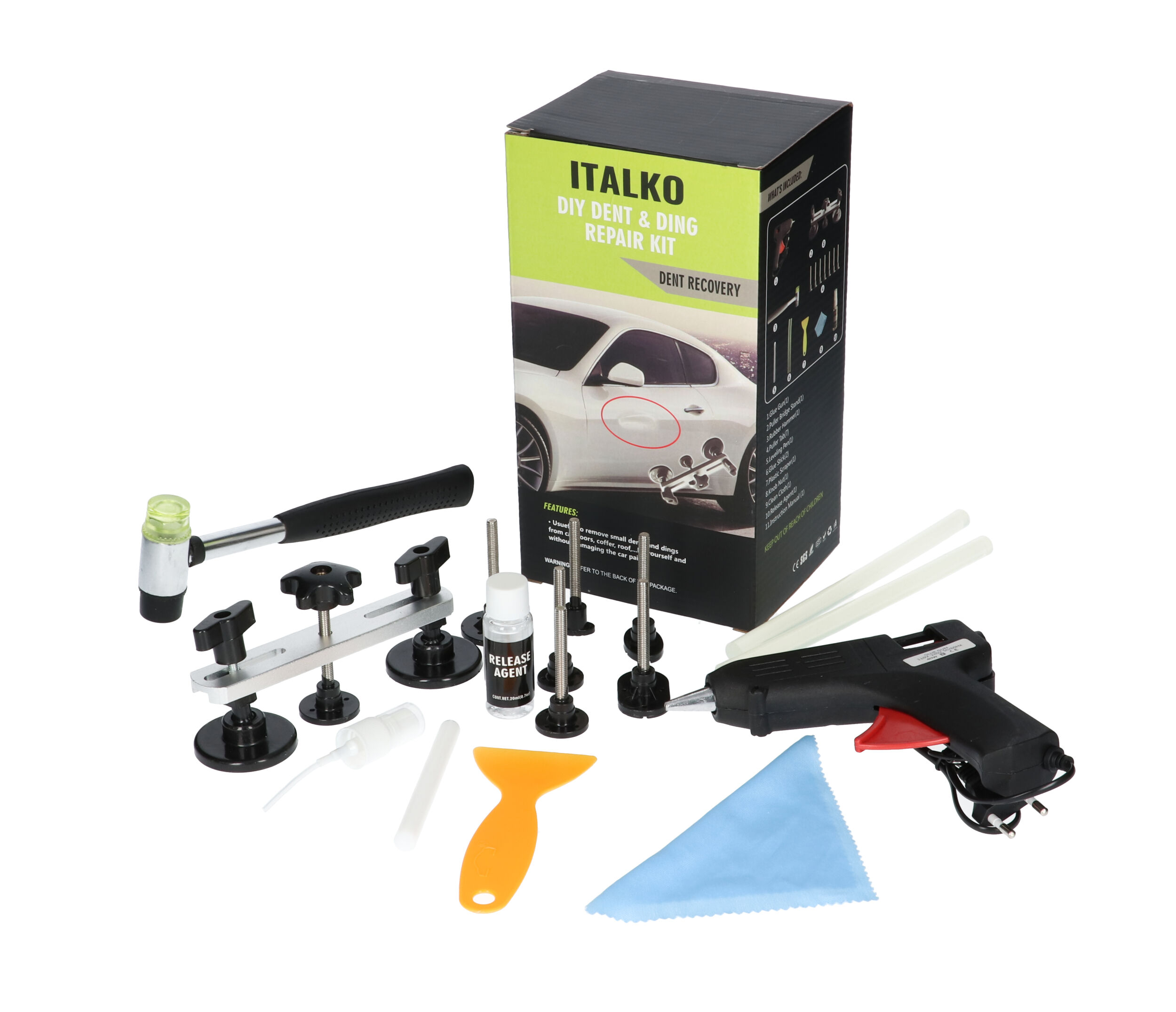 Sada na opravu promáčknutí, ohybů a hliníkových ráfků